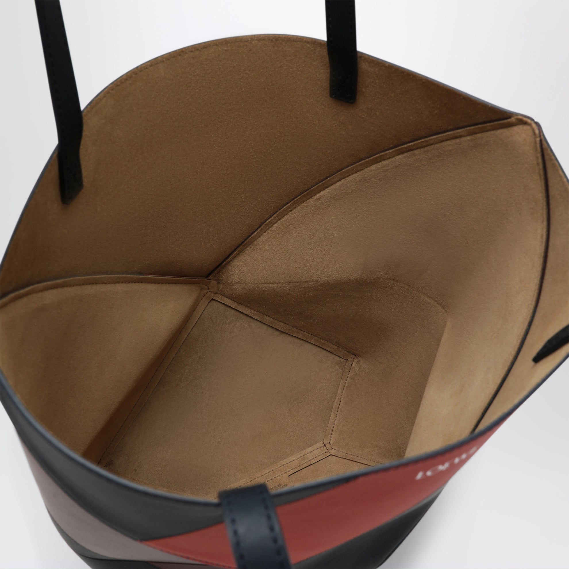 Sac Puzzle Fold Tote en cuir de veau multicolore