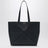 Borsa tote Puzzle Fold media in pelle blu navy