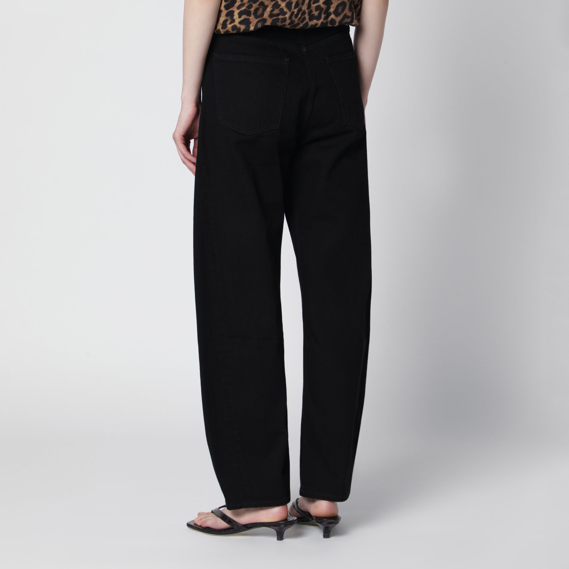 Luna Jeans In Black Cover Denim