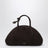 Borsa con manico in nabuk marrone