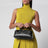 Small Delta bag in black box calf leather