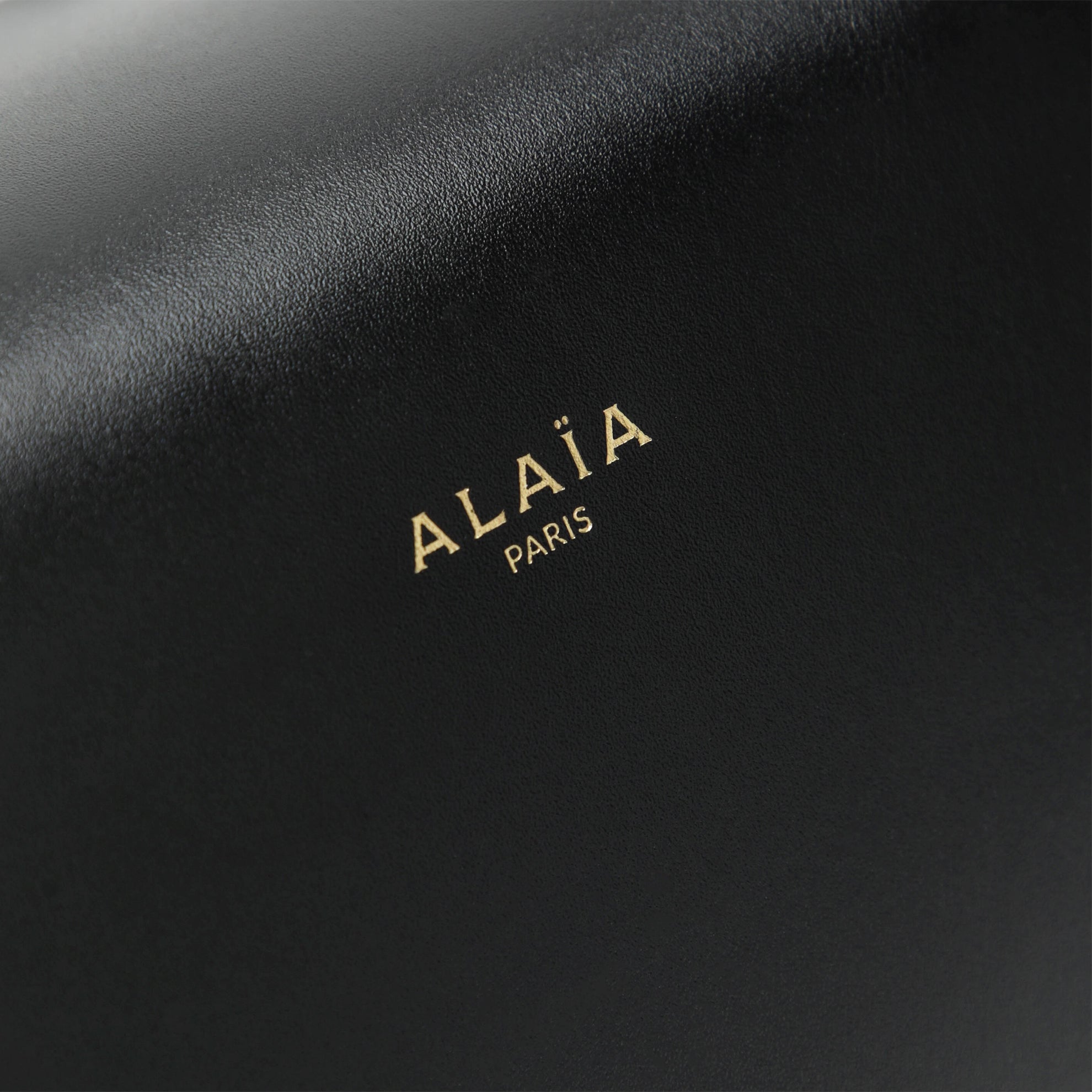 Small Delta bag in black box calf leather