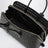 Borsa Delta piccola nera in pelle di vitello