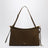 Le Click Pocket 35 East-West shoulder bag in green nubuck