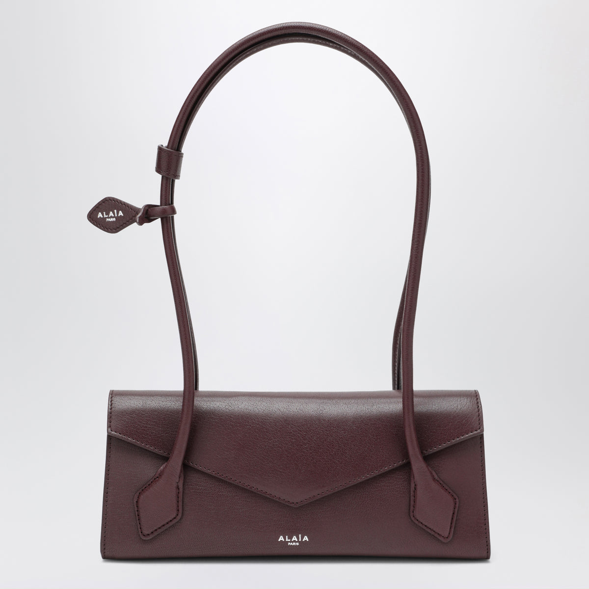 Le Teckel Small Tasche aus granatrotem Leder