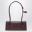 Le Teckel Small Tasche aus granatrotem Leder