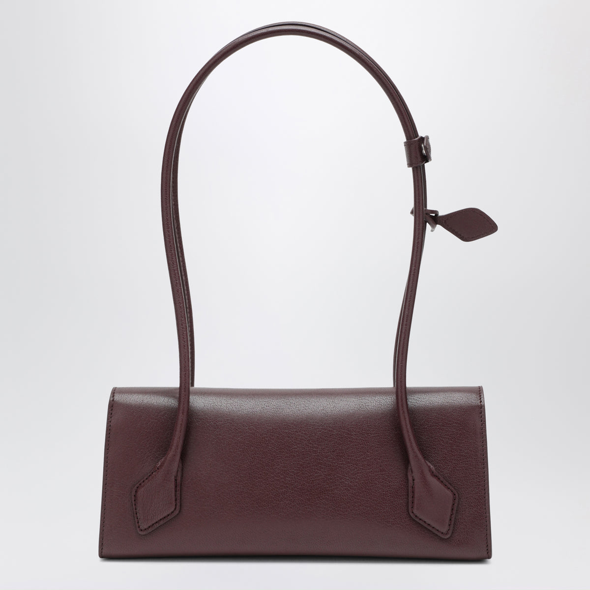 Le Teckel Small Tasche aus granatrotem Leder