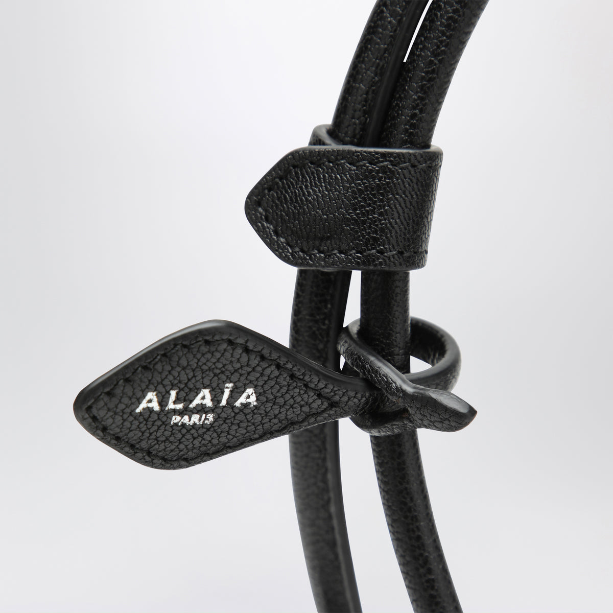 Le Teckel black goatskin bag