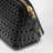 Delta black calfskin clutch bag