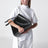 Borsa Mina 37 nera in pelle di vitello
