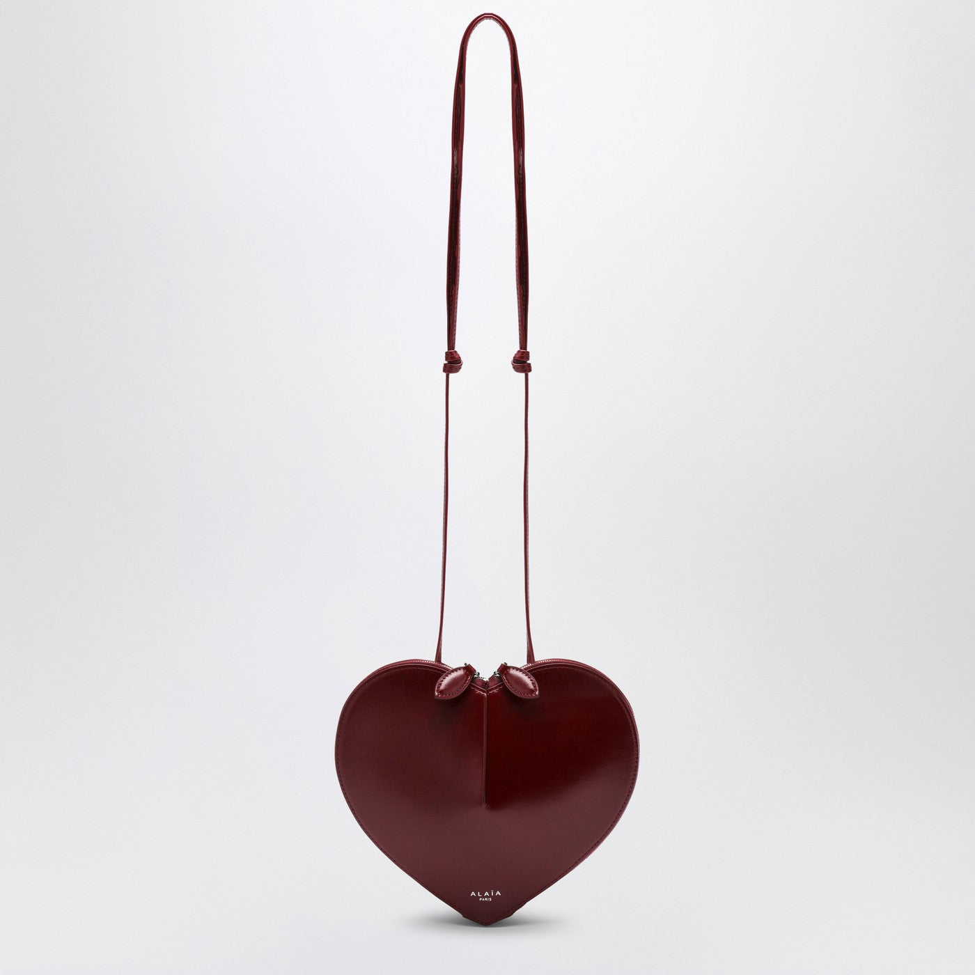 Le Coeur bordeaux leather bag
