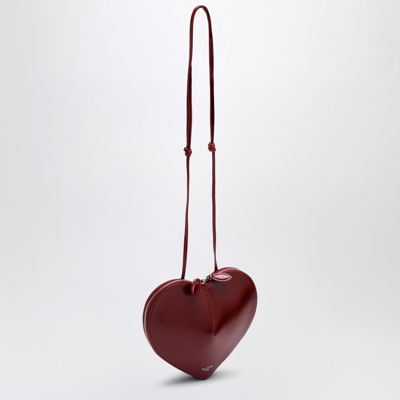 Le Coeur bordeaux leather bag