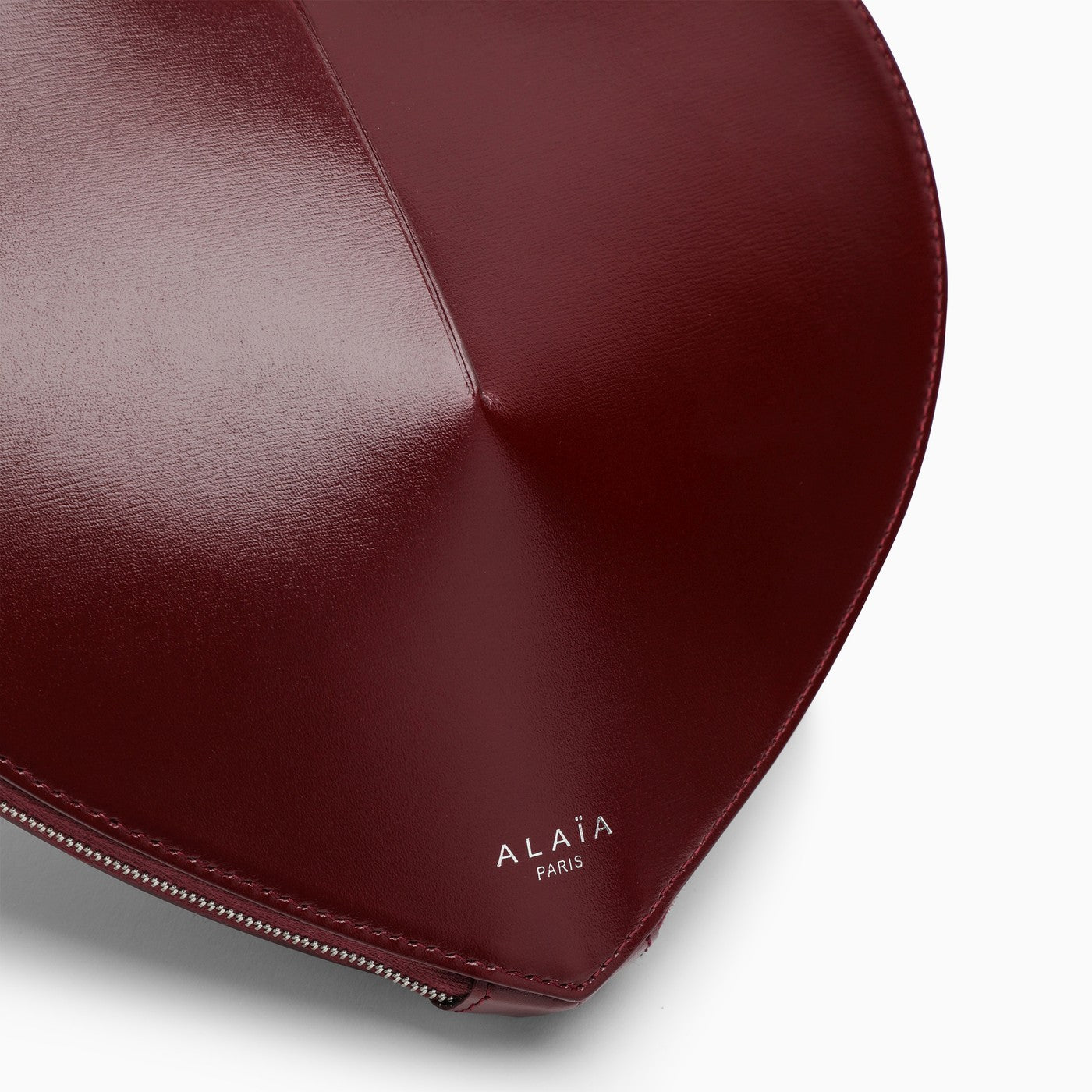 Le Coeur bordeaux leather bag