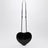 Le Coeur black leather bag