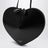 Le Coeur black leather bag