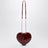 Borsa Le Coeur bordeaux in pelle