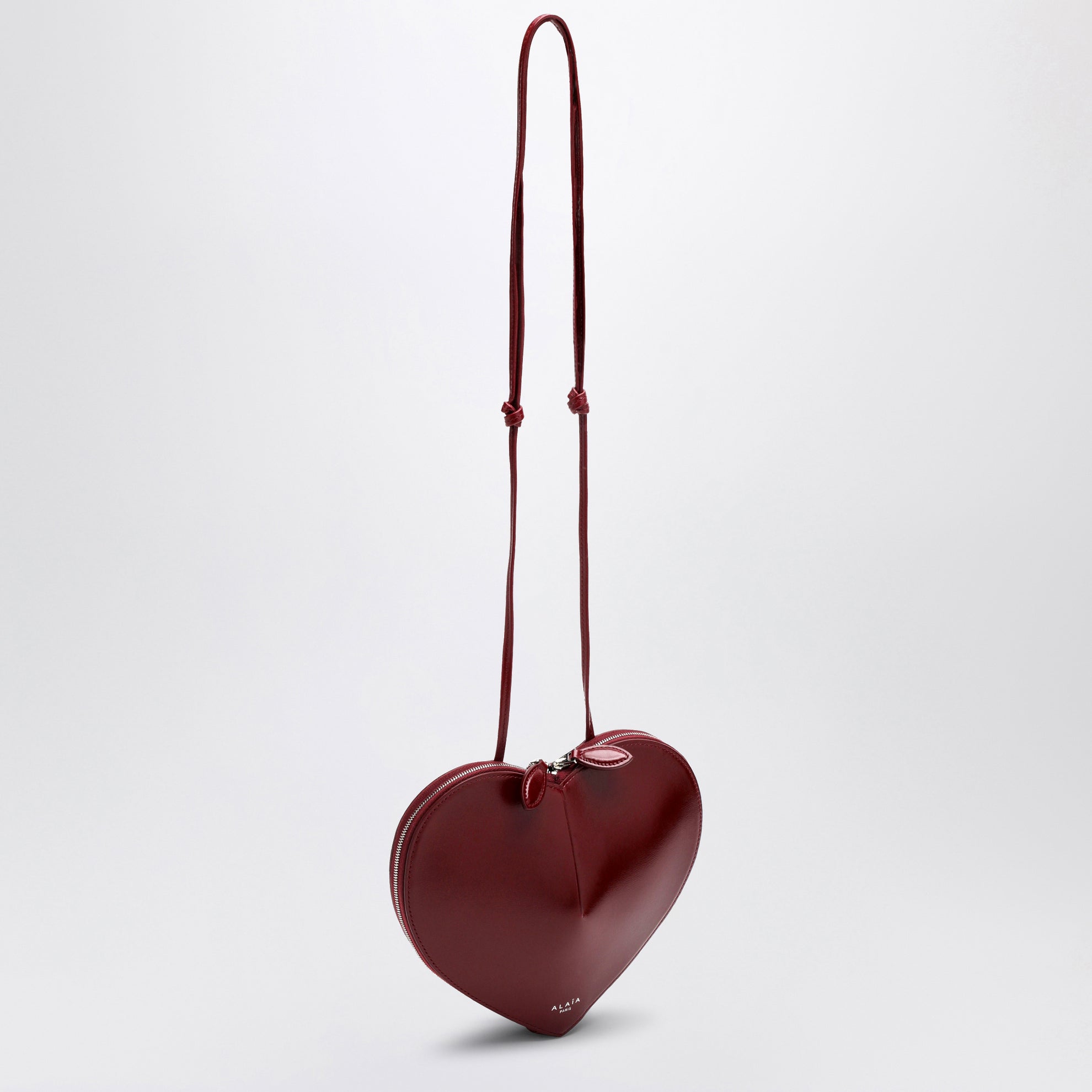 Borsa Le Coeur bordeaux in pelle
