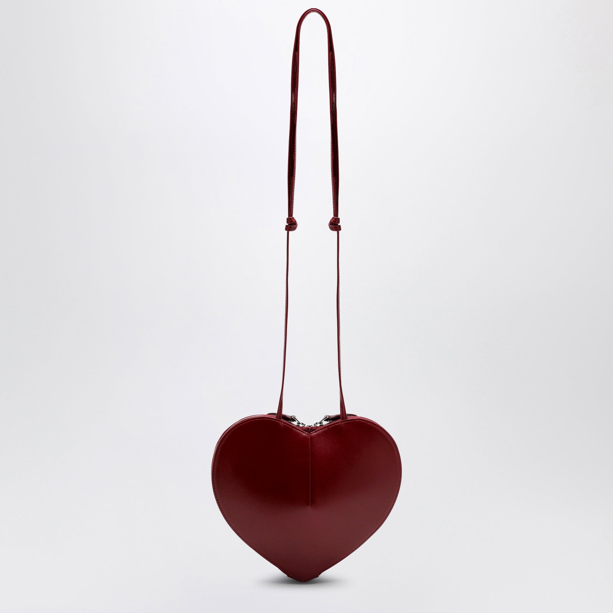 Borsa Le Coeur bordeaux in pelle