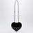 Schwarze Le Coeur Tasche aus Leder