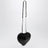 Schwarze Le Coeur Tasche aus Leder