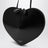 Schwarze Le Coeur Tasche aus Leder