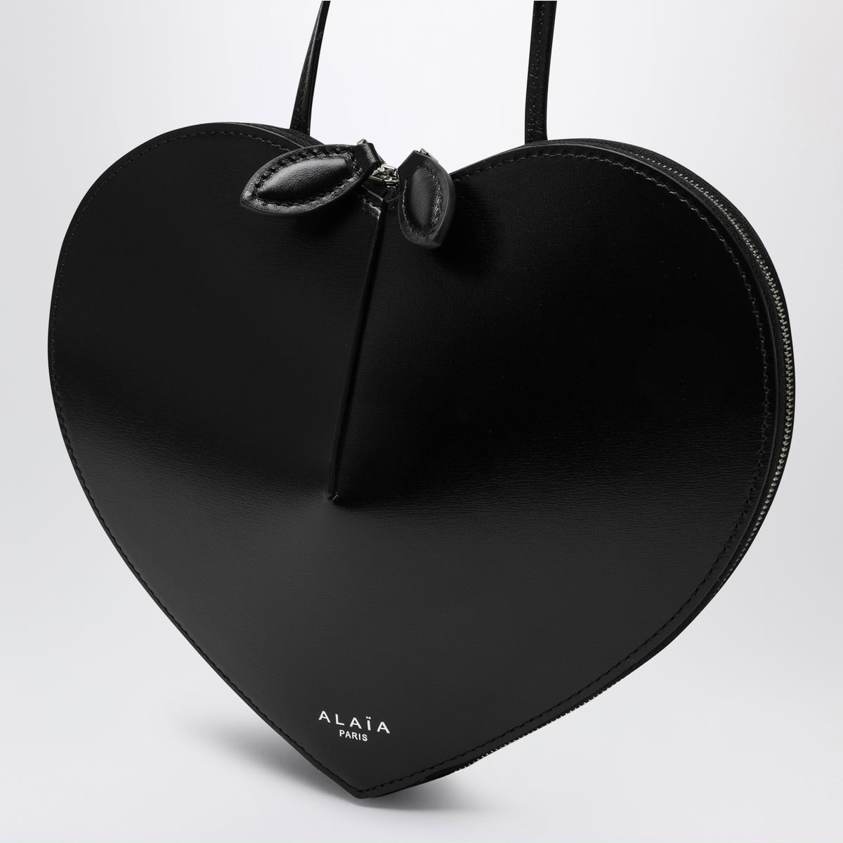 Schwarze Le Coeur Tasche aus Leder