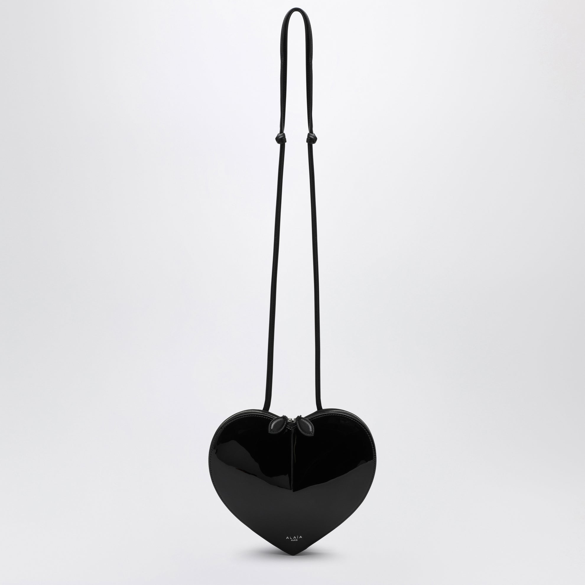 Le Coeur black patent leather bag