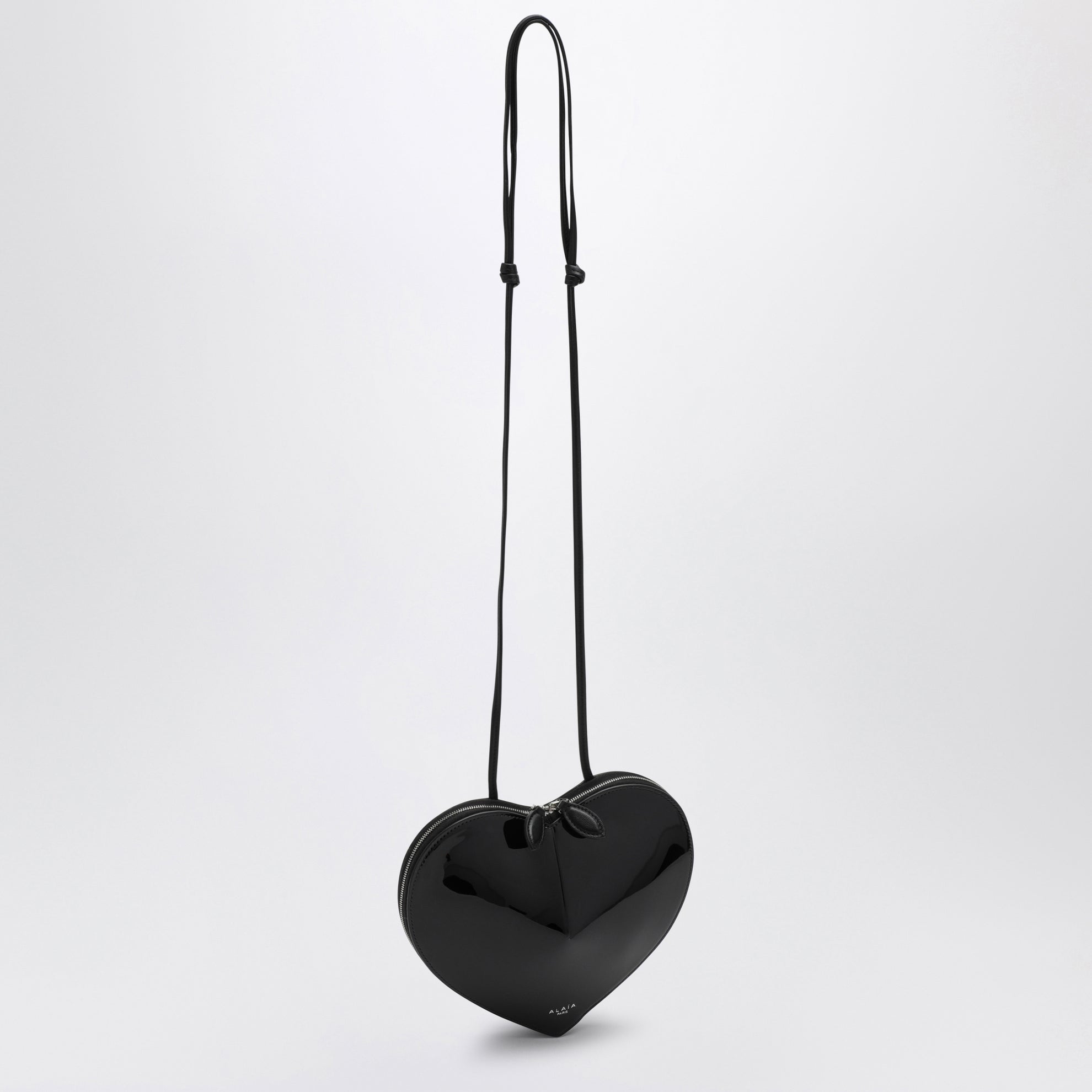 Le Coeur black patent leather bag