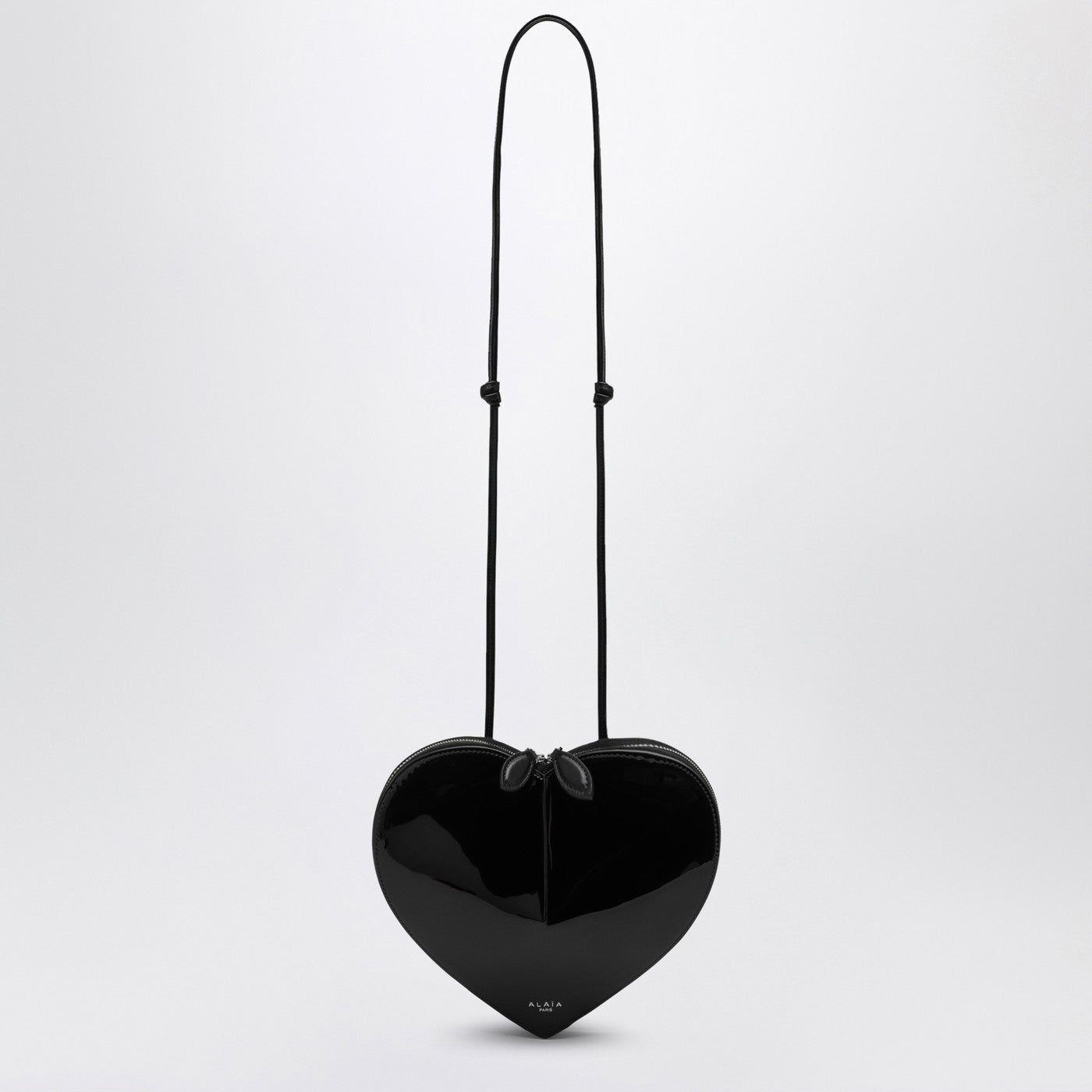 Black patent leather Le Coeur bag