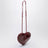 Borsa Le Coeur rossa scura in vernice