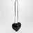 Borsa Le Coeur nera in vernice