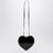 Borsa Le Coeur nera in vernice