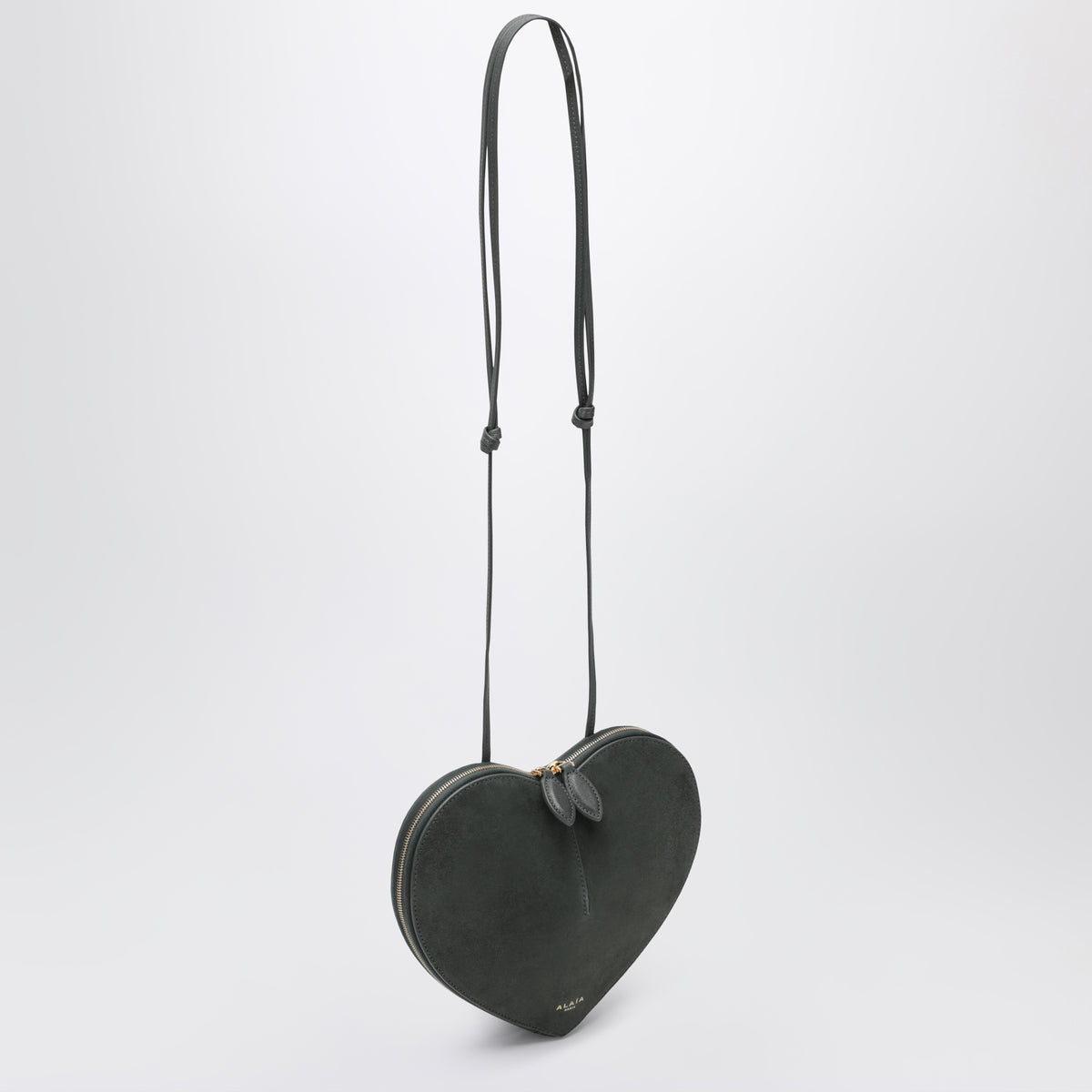 Le Coeur bimaterial bag in Lichen Green