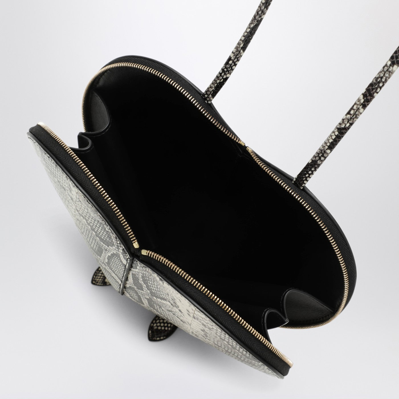 Python-print leather Le Cœur bag