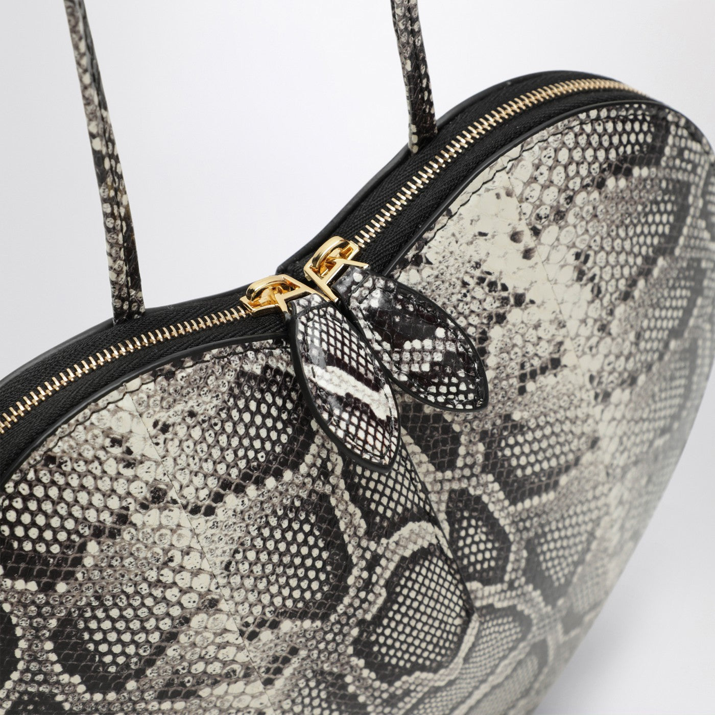 Python-print leather Le Cœur bag