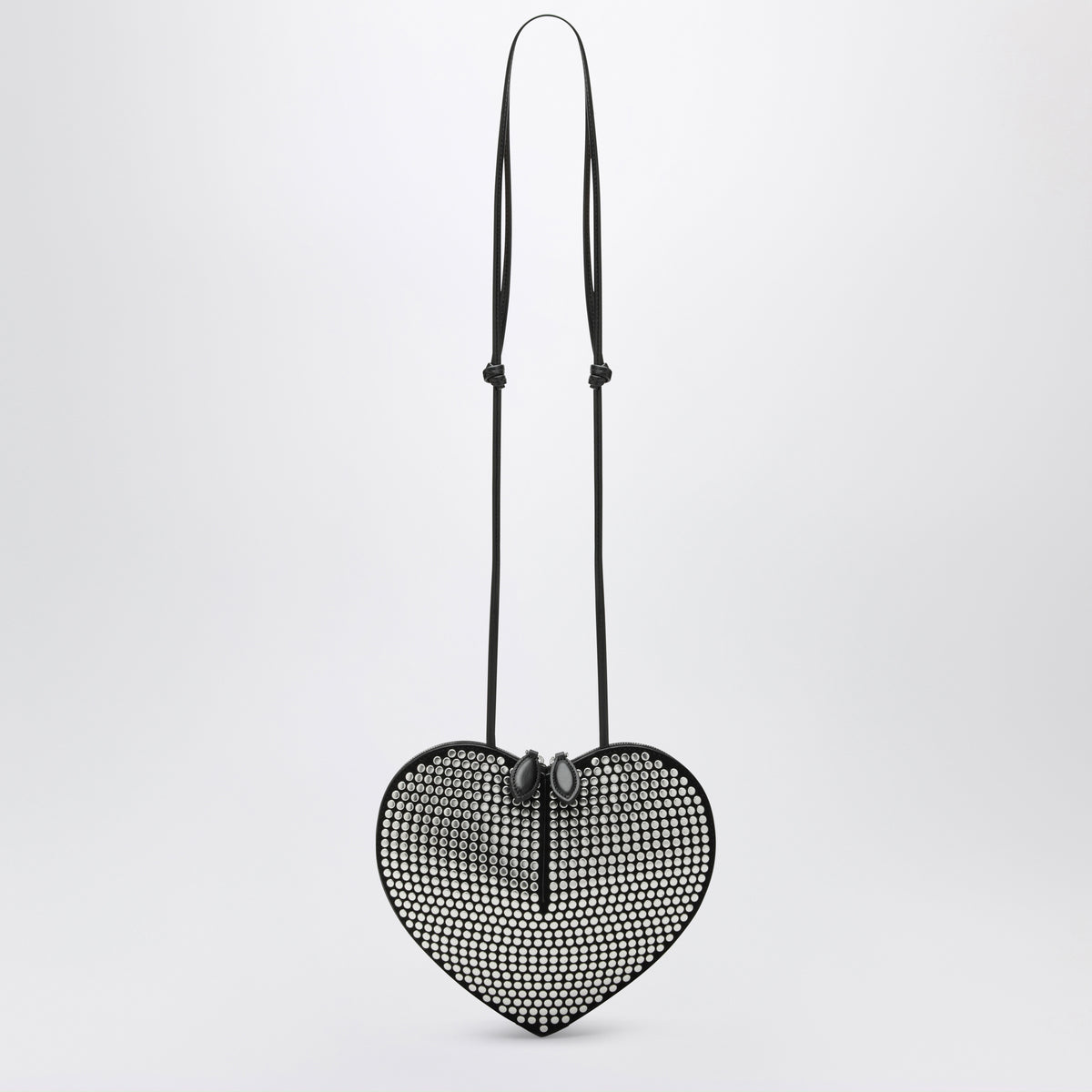 Black Le Coeur studded suede bag