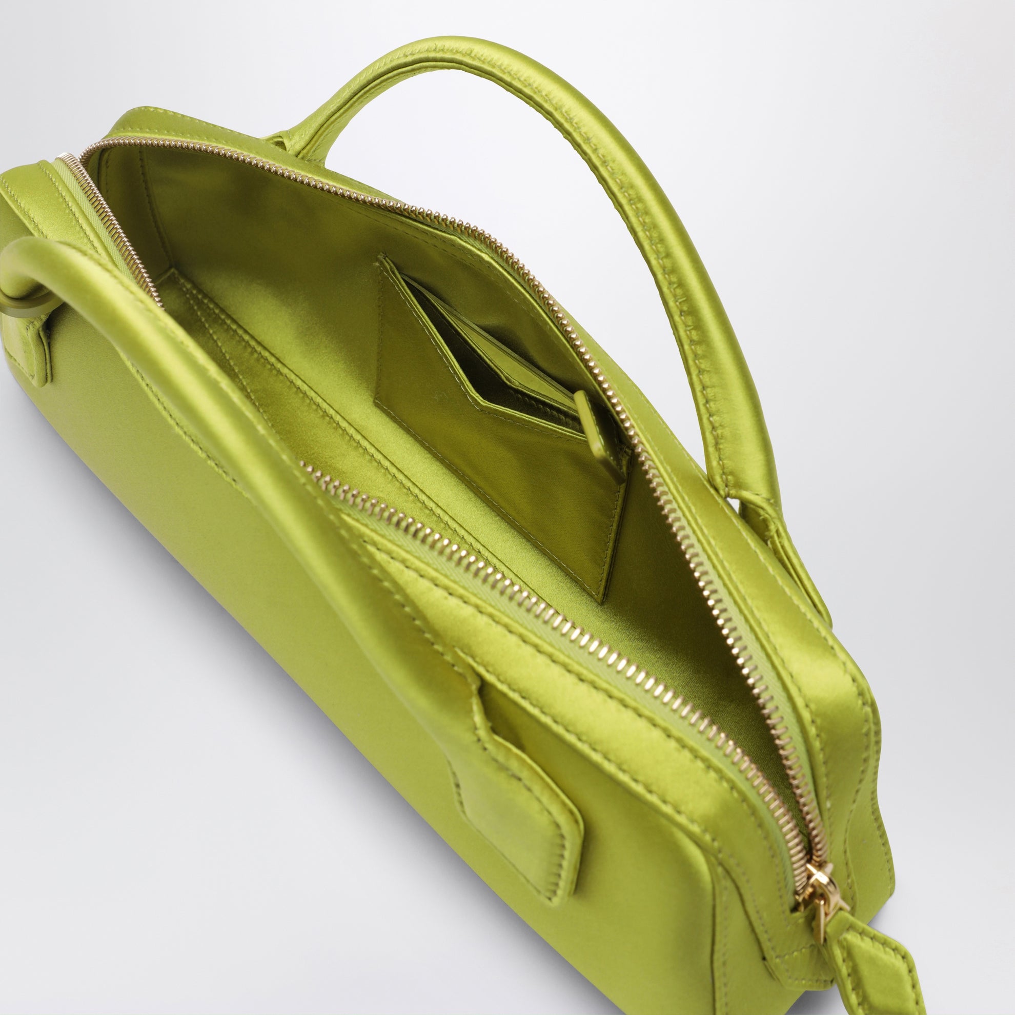 Pochette Le Teckel in satin Lime
