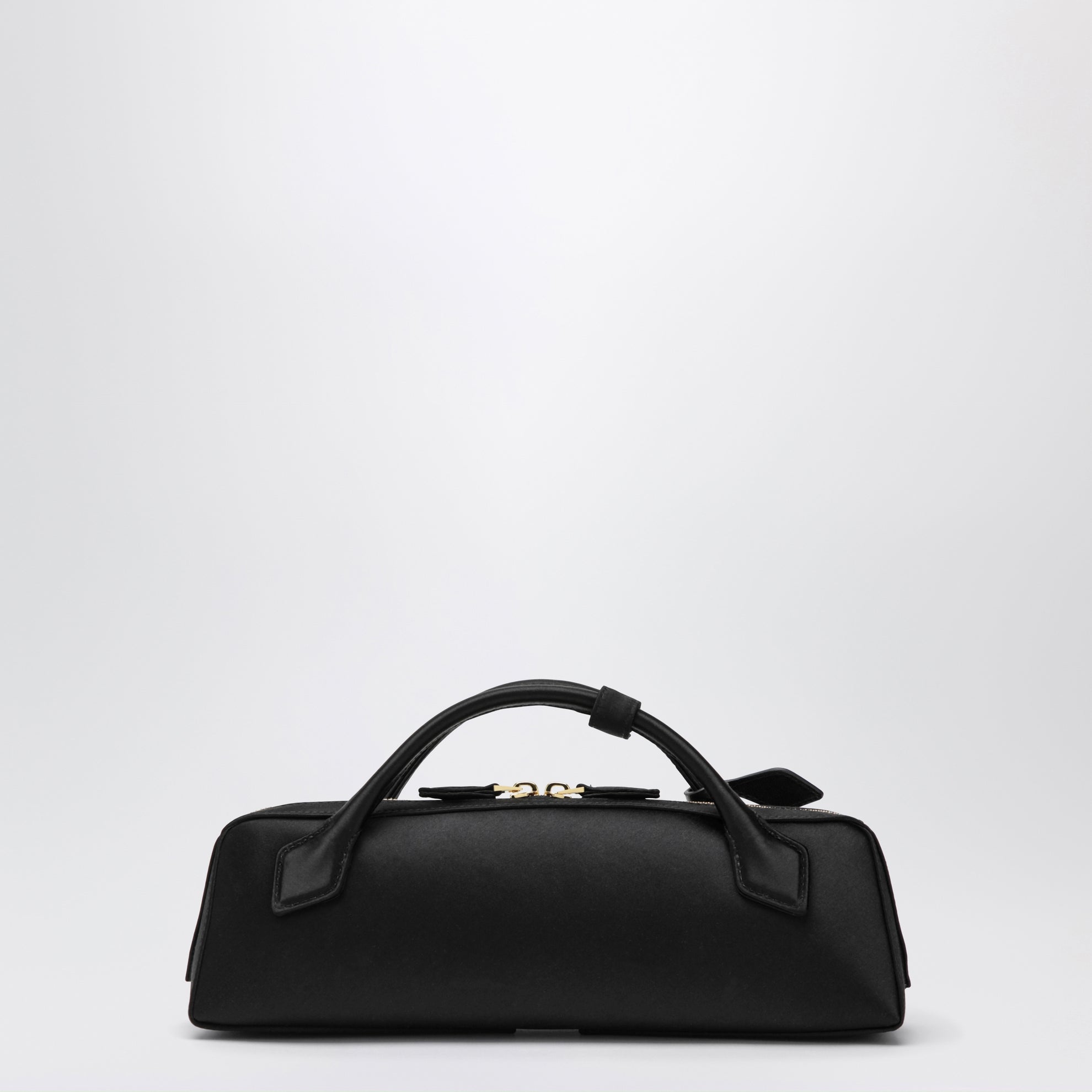 Pochette Le Teckel in raso di seta nera