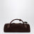 Clutch Le Teckel aus Ziegenveloursleder rauchbraun