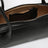 Small Teckel black leather bag
