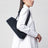 Sac Le Teckel moyen en cuir nubuck bleu nuit