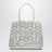 Mina 25 bag in white Vienne wavy calfskin leather