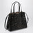 Mina 25 black wavy Vienne calfskin leather bag