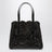 Mina 25 black wavy Vienne calfskin leather bag