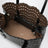 Mina 25 black wavy Vienne calfskin leather bag