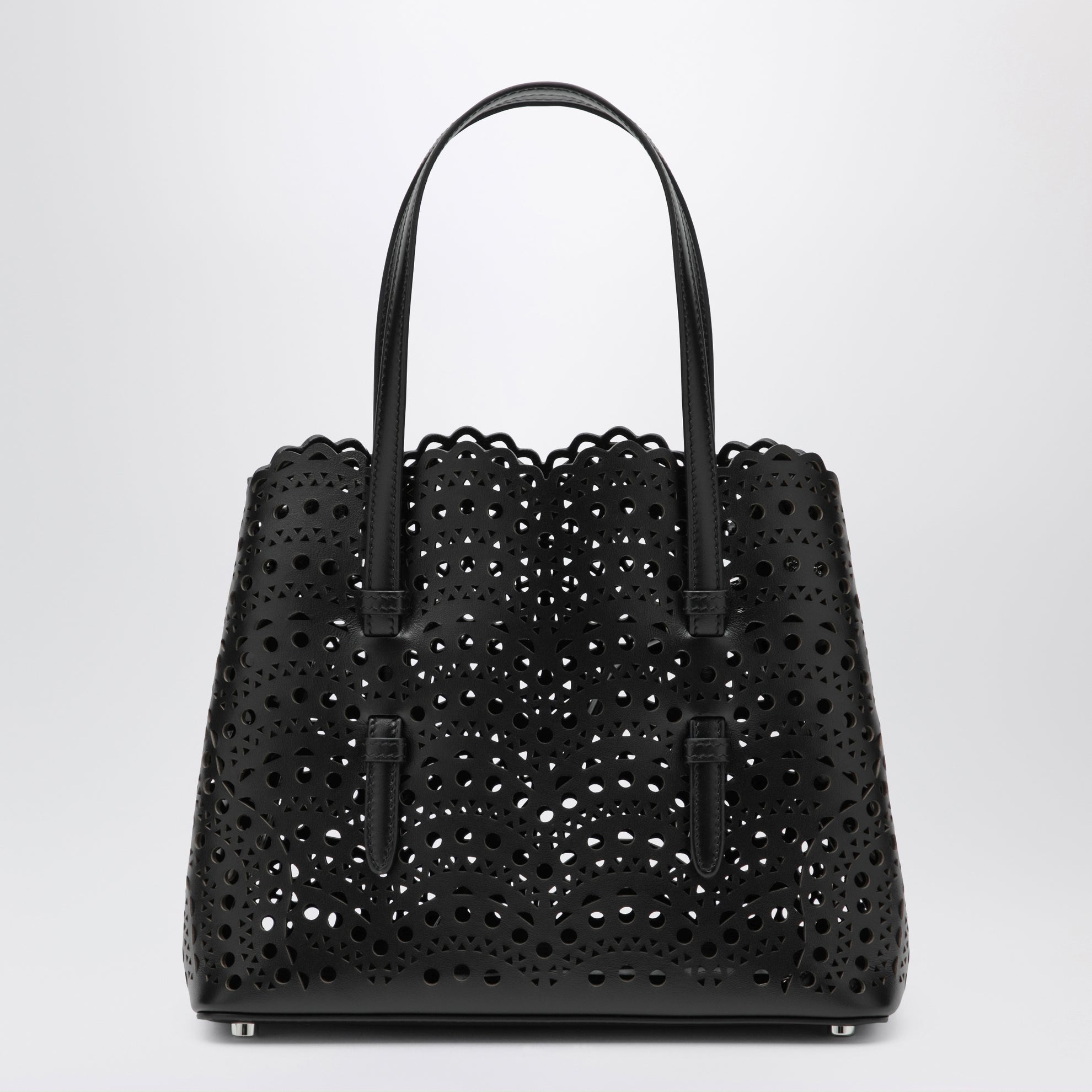 Sac Mina 25 en cuir de veau Vienne noir