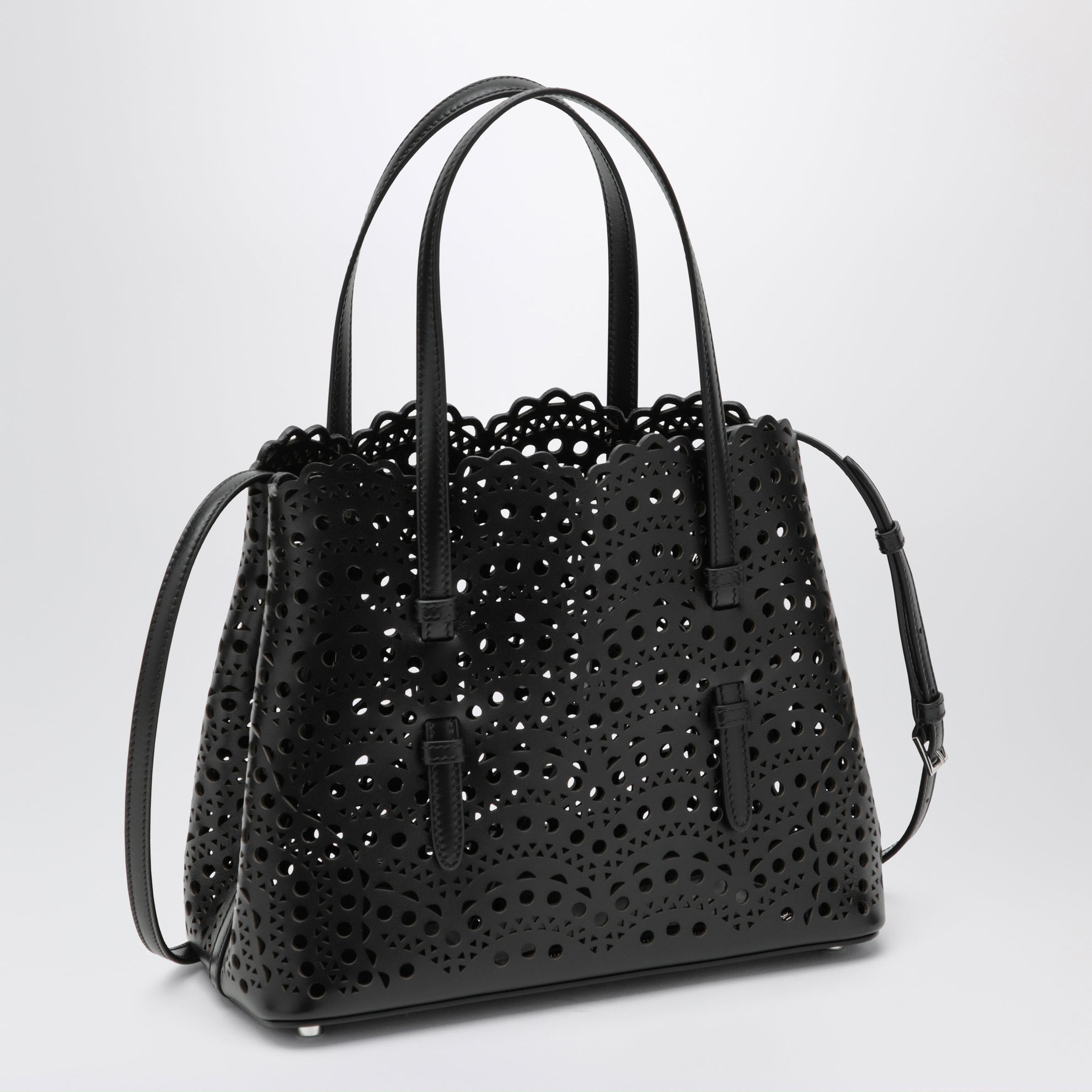 Sac Mina 25 en cuir de veau Vienne noir