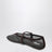 Flat rhinestone mesh ballerinas in suede, smoky brown
