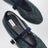 Mitternachtsblaue Ballerinas aus Mesh mit Strasssteinen