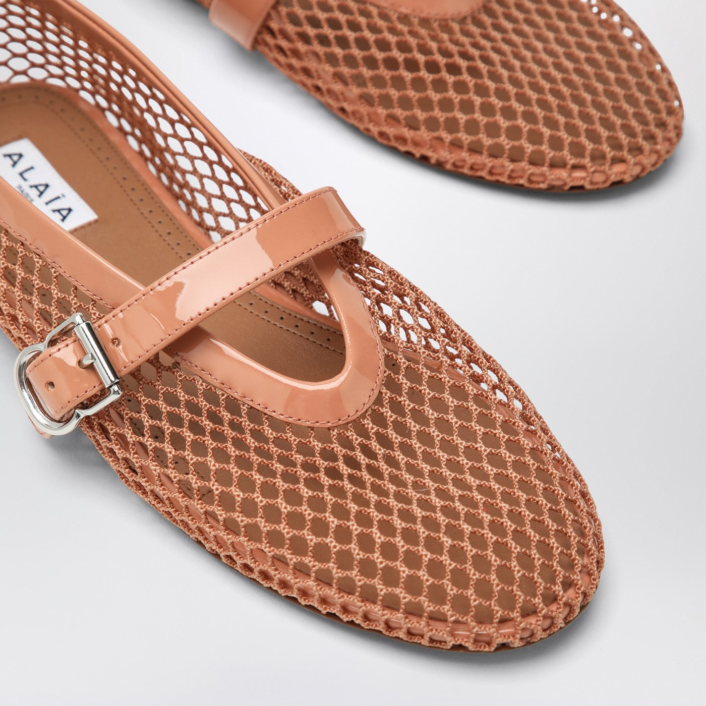 Ballerina in blush pink mesh